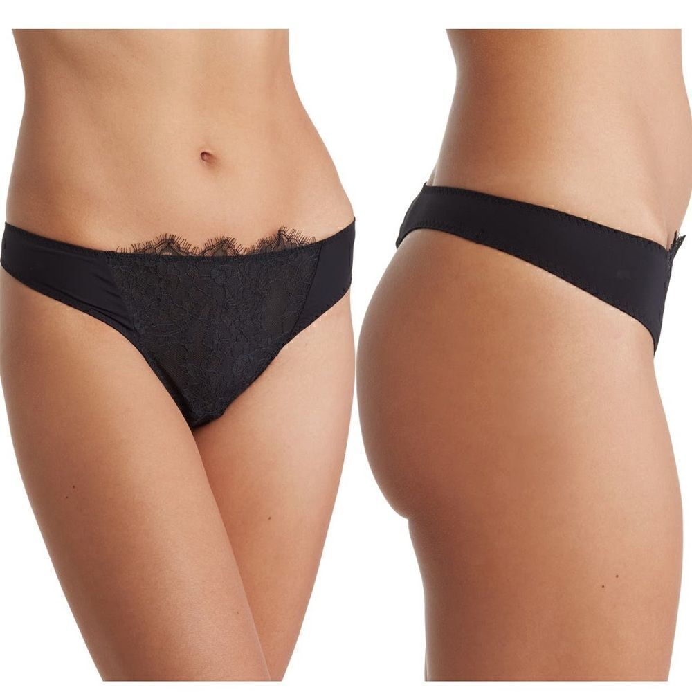 NWT Free People Allure thong black XS